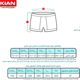 تصویر شورت مردانه کیان تن پوش مدل Boxer W رنگ سفید بسته دو عددی 