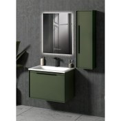 تصویر فول ست E166 با آینه M63 و باکس B17 رویه کورین سفید (الگانته) 