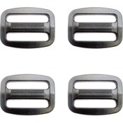 تصویر بندگیر کیف پلاستیکی مشکی دو سوراخ سایز 26 میلی‌متر بسته 4 عددی 