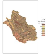 تصویر عنوان نقشه: نوع فرسایش خاک در استان فارس 