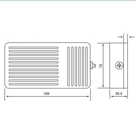 تصویر پدال سوییچ بدنه باکالیت 