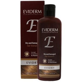 تصویر شامپو اویدرم مناسب مو های خشک و آسیب دیده حجم 200 میل - Eviderm Shampoo For Dry and Damage Hair 