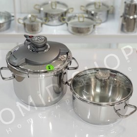 تصویر زودپز دوقلو کرکماز مدل A175 ا Kormakaz twin pressure cooker model A175 