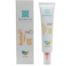 تصویر کرم ضد آفتاب پوست چرب بر پایه آب بیوتی درما SPF50 حجم ۴۰ میلی لیتر 