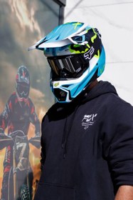 تصویر کلاه کراسی فاکس V1 مدل نیترو - L 