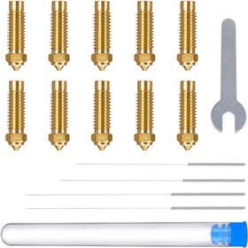 تصویر کیت نازل پرینتر سه بعدی سری سایز الگو مدل Multi-Size Brass Nozzle Kit for Neptune 4 Plus- 4 Max برند Elegoo 