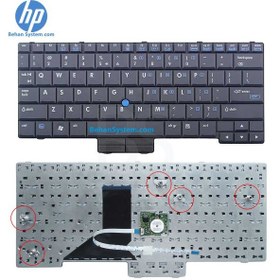 تصویر کیبورد لپ تاپ اچ پی Laptop Keyboard HP COMPAQ 2510P 