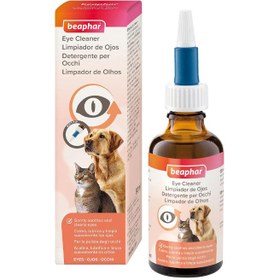 تصویر قطره تمیزکننده چشم سگ و گربه بیفار Beaphar Eye Cleaner Dogs & Cats 