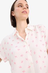 تصویر پیراهن زنانه صورتی دفکتو | Z1661AZ25SP Defacto 