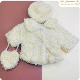 تصویر ست نوزادی شنل سه تیکه 