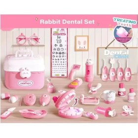 تصویر کیت دندانپزشکی کیفی مدل خرگوش صورتی کد 6697 