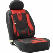 تصویر روکش صندلی تمام چرم کینگ مدل توکیو ست مشکی قرمز 