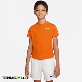 تصویر تی شرت تنیس بچگانه نایک NikeCourt Dri-FIT Victory- نارنجی 