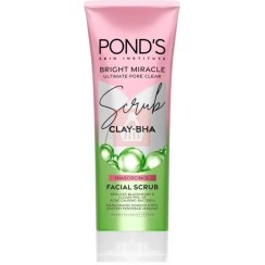 تصویر اسکراب ضد جوش صورت پوندز Ponds BHA Clay وزن 100 گرم 