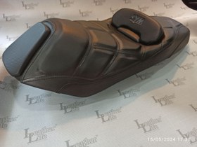 تصویر زین طبی - مشکی کربن / sym Mania design motorcycle saddle cover