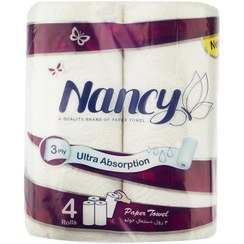 تصویر دستمال حوله کاغذی بسته 4 عددی نانسی 