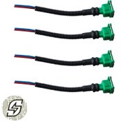 تصویر سوکت دو فیش همه کاره سبز 