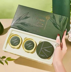 تصویر کوشن گیاهی زاپاس دار برند اورجینال کاکلی - 02 KAQILI Mousse Matcha Air Cushion BB Cream
