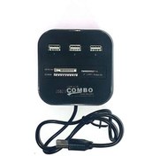 تصویر هاب USB و رم ریدر COMBO برند GREAT 