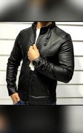 تصویر کاپشن چرم مردانه بسیار شیک و با کیفیت 