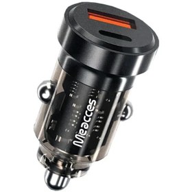 تصویر شارژر فندکی 60 وات 2 پورت می اکسس Meacces CR-87 