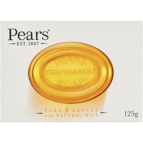 تصویر صابون شستشوی صورت Pears همراه با روغن های طبیعی ا Pears transparent soap Pears transparent soap