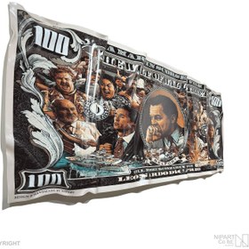 تصویر اسکناس دفرمه دلار ولفی قهوه‌ای 