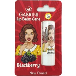 تصویر بالم لب گابرینی حاوی spf 20 مدل blackberry Gabrini lip balm containing spf 20 blackberry model