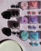 تصویر محافظ آداپتور 25 وات سامسونگ قلب و پاپیون رنگی (4تکه) (کدa0282) 