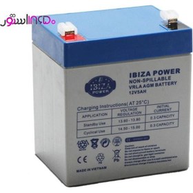 تصویر باتری خشک 12 ولت 5 آمپر IBIZA POWER 12V-5A 12V 5A BATTERY