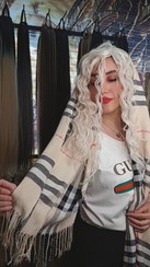 تصویر موی آفرو جلوی سری( مو فر گیره دار)مخصوص جلوی مو - بلوند 