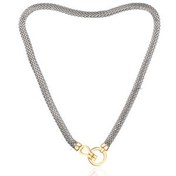 تصویر گردنبند طلا طرح فرد با زنجیر جسیکا مدل ساده کد CN649 