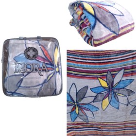 تصویر پتو گلبافت مورا یکنفره طرح 4 