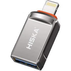 تصویر مبدل USB 3.0 OTG به لایتنینگ هیسکا مدل H1 