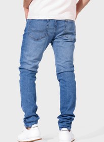 تصویر جین اسکینی فیت شست‌وشو متوسط برند american eagle Mid Wash Skinny Fit Jeans