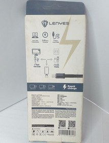 تصویر کابل شارژر micro usb یک متری کنافی برند LENYES مدل LC927V 