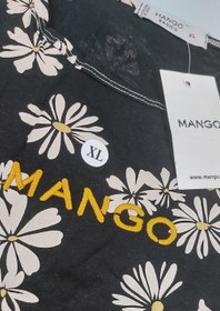 تصویر تیشرت نخی زنانه منگو طرح دار - ایکس لارج XL / ۱۵۵۰۰۰ T-shirt Mango