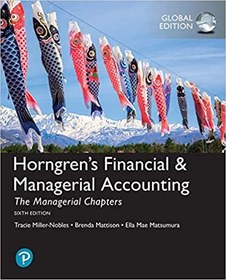 تصویر دانلود کتاب Horngren's Financial & Managerial Accounting, The Managerial Chapters (6th Edition) - Original PDF 