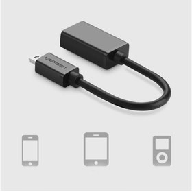 تصویر کابل تبدیل Mini USB به USB یوگرین مدل 10383 طول 0.1 متر UGREEN 10383 mini USB to USB 0.1m