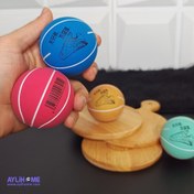 تصویر مینی توپ سیلیکونی طرح کتونی 