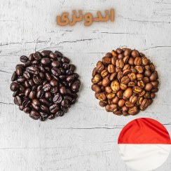 تصویر دان قهوه روبوستا 100% 100% robusta coffee beans