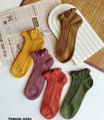 تصویر جوراب مچی لب دالبری سری ۱ | نرم و لطیف، مناسب مهمانی و روزمره جوراب مچی زنانه لبه‌دالبری با طراحی ظریف، مناسب استایل شیک و روزمره