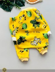 تصویر ست لباس راحتی بچگانه دخترانه توکرکی کد ۷۵ تا ۸۵ 