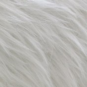 تصویر پارچه خز پرز بلند تُرک سفید 