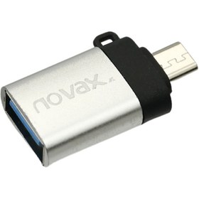 تصویر تبدیل Novax NR-12 OTG MicroUSB Novax NR-12 OTG MicroUSB Adapter