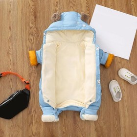 تصویر کاپشن سرهمی blue 