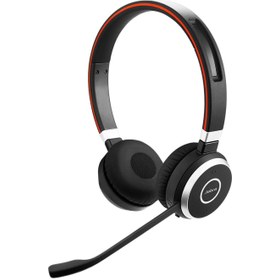 تصویر Jabra Evolve 65 SE Link380a MS Stereo- Bluetooth Headset with Noise-Cancelling Microphone, Long-Lasting Battery and Dual Connectivity - Works with All Other Platforms - Black 