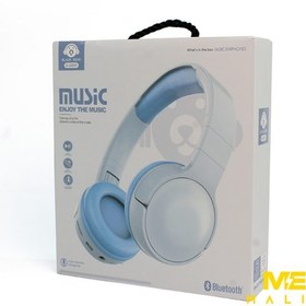 تصویر هدفون music مدل C-2251 رنگ آبی 