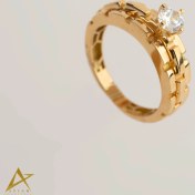 تصویر انگشتر طلا زنانه نامزدی کد A28 