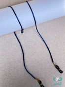 تصویر بند عینک ابریشمی سورمه ای 